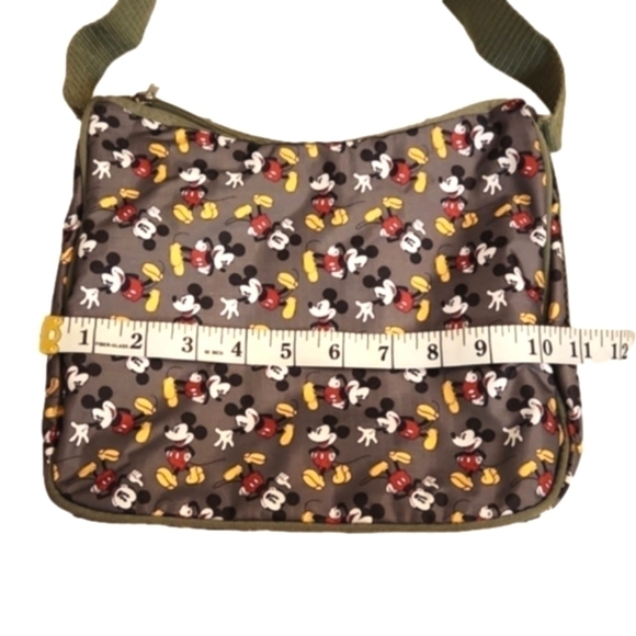 WOMENS Disney Army Green Mickey Mouse shoulder bag. - Picture 10 of 13